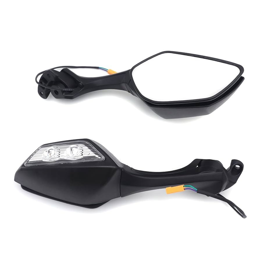 2525　bk Amazon.com: HTTMT- Black Rear View Mirrors w/Turn Signals