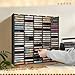 Arkiya 115-Slot Cassette Tape Storage Organizer Rack, Wall Mount Cassette Tape Holder, Audio Cassettes Display Shelf, Ideal Gift for Cassette Collectors