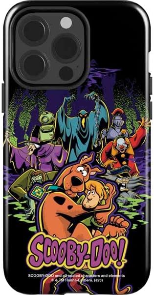 Skinit Impact Phone Case Compatible with iPhone 14 Pro - Officially Licensed Scooby-Doo Shaggy and Ghost Clown Design
