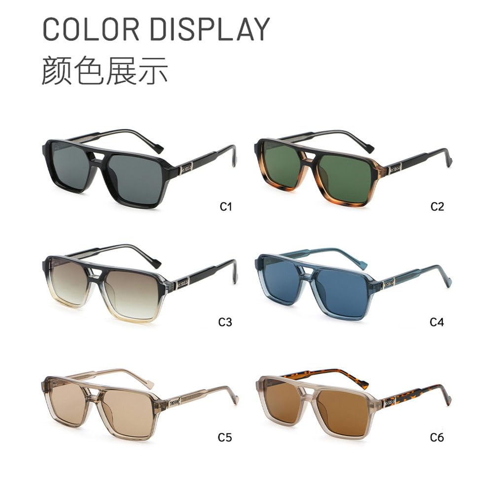 Gafas de sol polarizadas con montura grande, elegantes, para hombre y mujer (modelo 2026). Ideales para viajes al aire libre, conducir y para usar al aire libre.