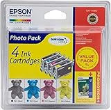 Pigmenttinte druckkartusche Epson C13T061140BC DURABRITE ULTRA PHOTO PACK Tintenpatrone und 140 Blatt 10x15 Fotopapier für DX3850