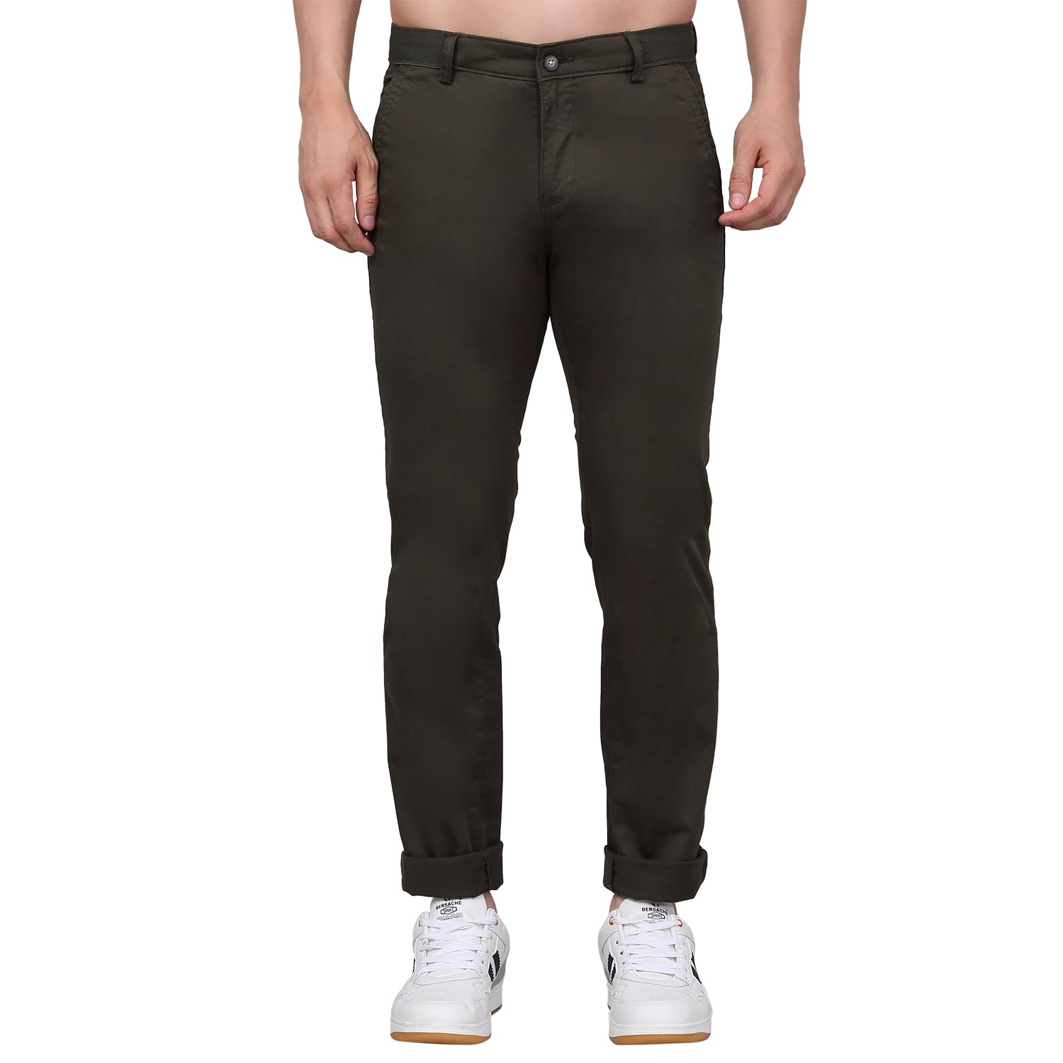 cantabil Men Solid Non Pleated Regular Fit Mid Rise Casual Trousers for Men | Casual Pants for Men | Casual Wear Regular Fit Trousers for Men (P_MTRC00141)-picture-48
