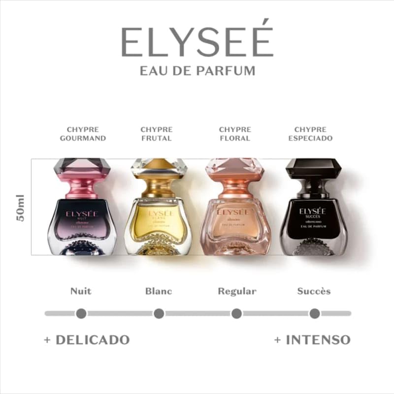 Boticario - Linha Elysee - Eau de Parfum Blanc Feminino 50 Ml - (Elysee Collection - Blanc Eau de Parfum For Women 1.7 Fl Oz)