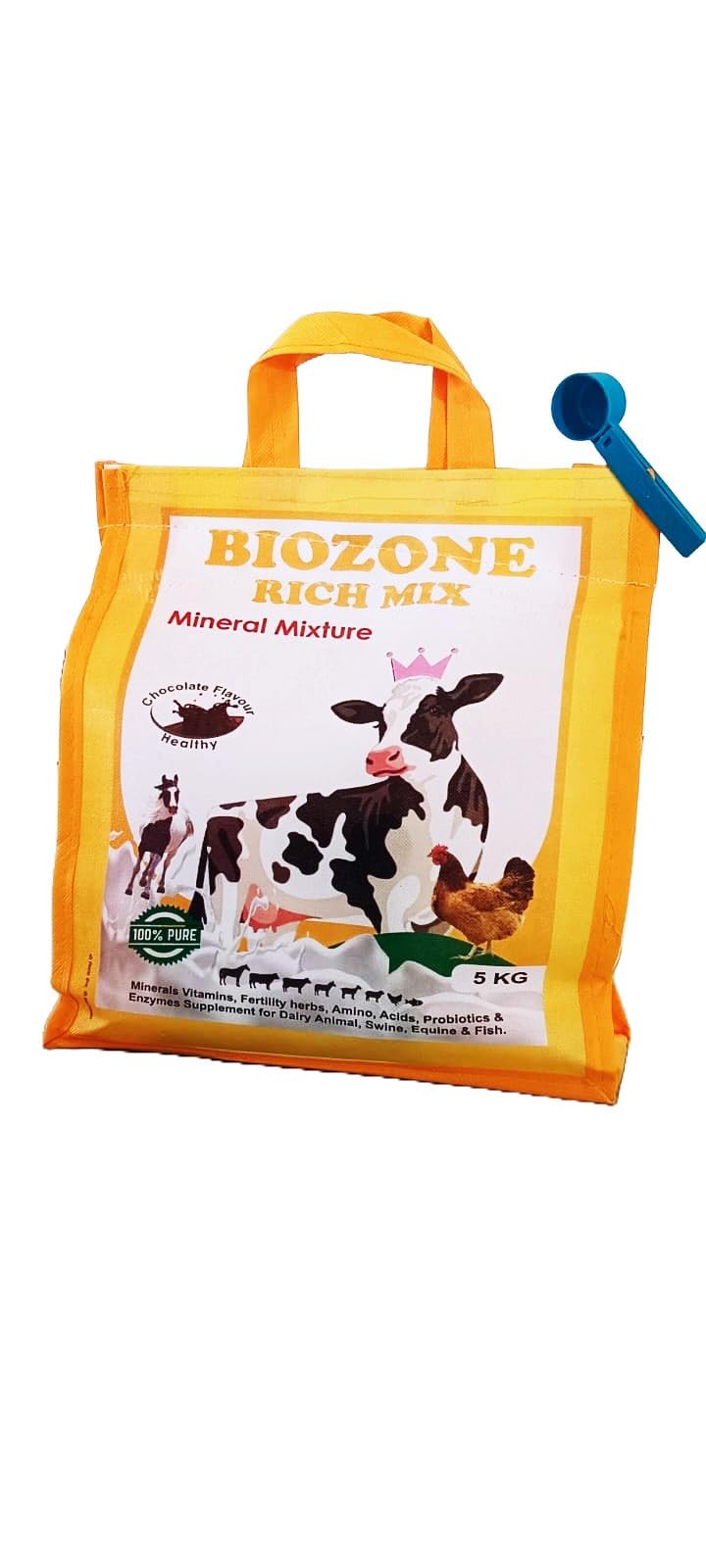 Rich Mix (5kg) - Chocolate Flavored Mineral &100% Pure Vitamins Supplement for Animals (100% Pure Vitamins & Minerals)