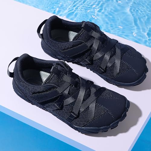 Image of UBFEN Kids Barefoot Shoes Zero Drop Wide Toe Box Sneakers for Boys Girls | Hook&Loop, Lightweight, Breathable, Suitable for Hiking, Walking, Tennis, Running, Daily Wear, Toddler, Little Kid, Big Kid