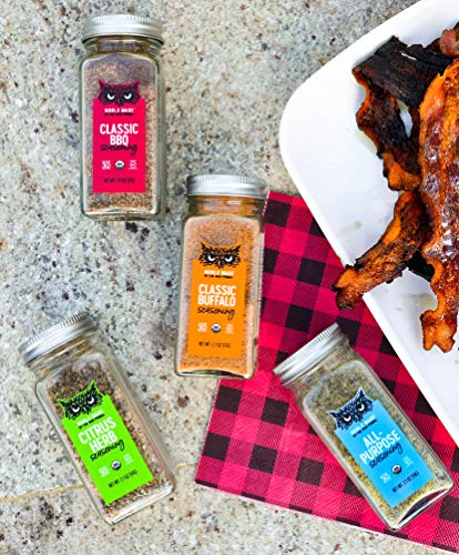 Noble Made Seasoning Variety Pack, 4 Pack Of 2 Oz Spice Bottles, All-Purpose, Classic Buffalo, Citrus Herb, And Classic Bbq, Low-Sodium, Organic, Whole30, Zero Sugar, And Gluten-Free #TOP6