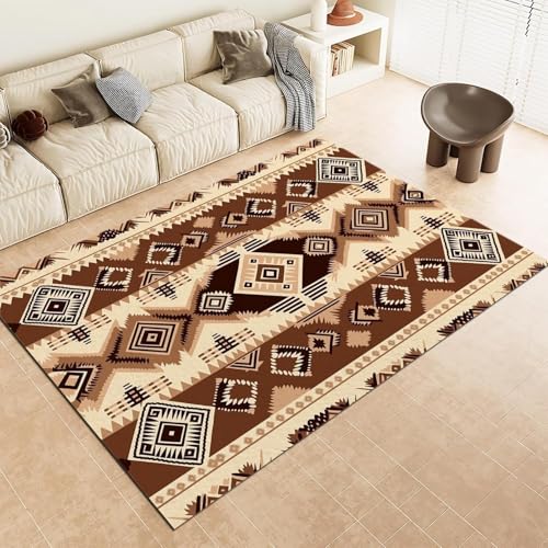 Tapis aztèque doux et résistant pour chambre style ethnique - 3
