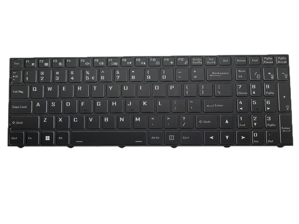Laptop Backlit Keyboard For Aquado M1746 RTX4050 V2 English US Black No Frame New