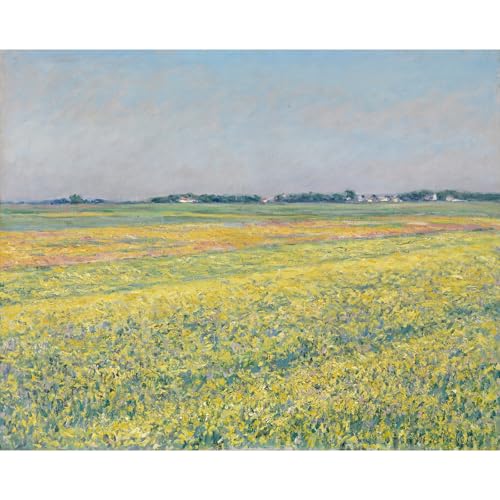 Poster La plaine de Gennevilliers par Gustave Caillebotte reproduction d'art grand format