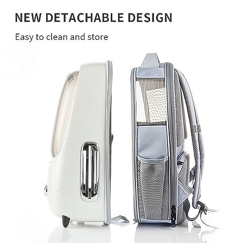 PETKIT Cat Backpack Carrier with Inbuilt Fan & Light, Airline-Approved Pet Backpack Bubble for Kitty Small Dog, Detachable Dog Backpack with Padded Strap for Travel, Hiking, Walking & Outdoor by PETKIT - Used condition - Image 5