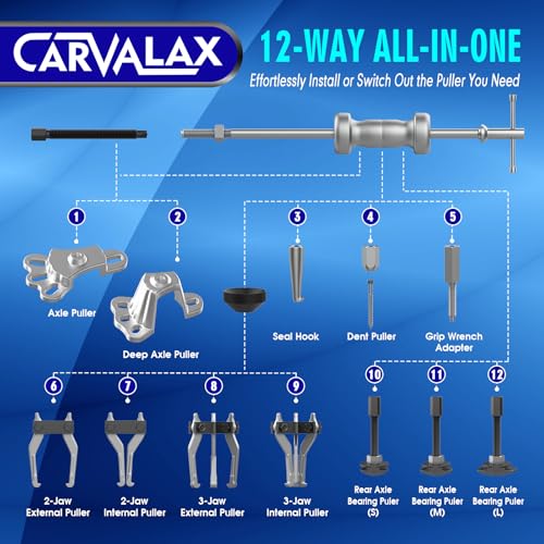 CARVALAX 12-Way Slide Hammer Kit