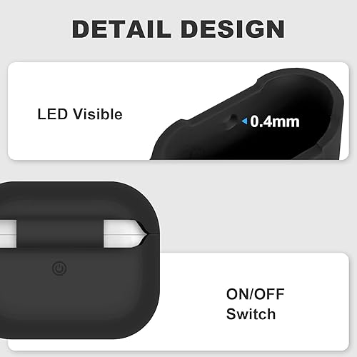 Vista 27 de Funda para AirPods 3, accesorios de protección de silicona con llavero y kit de limpiador compatible con AirPod de 3ª generación 2021 para mujeres