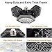 LED Garage Lights 50W 6000LM 6000K Deformable LED Garage Ceiling Lights with 3 Adjustable Panels, Super bright E26/E27 LED Light Bulbs Energy Saving Garage Light Bulb for Basement Workshop Stadium