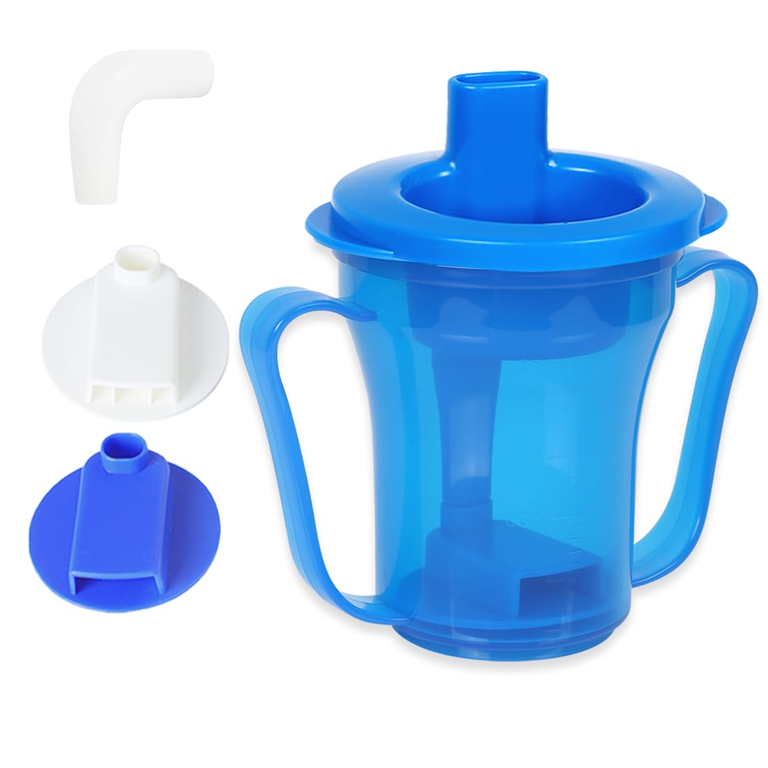 Ehucon dysphagia regulating drinking cup for elderly with difficulty swallowing,with 5cc and 10cc sip cup,assistive devices liquids only,No thickener