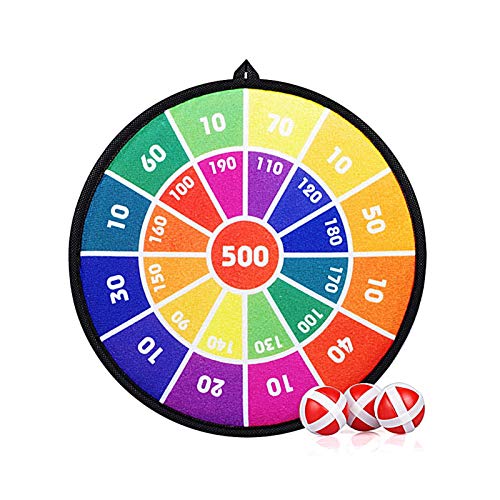TOTOTO Kids Dart Board Set with 6 Sticky Balls, Dart Board for Kids Safe Classic Indoor and Party Games, Best Toy Gift for Kids
