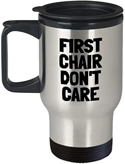 Taza de viaje de orquesta divertida orquesta Nerd Band Geek regalo primera silla dont Care