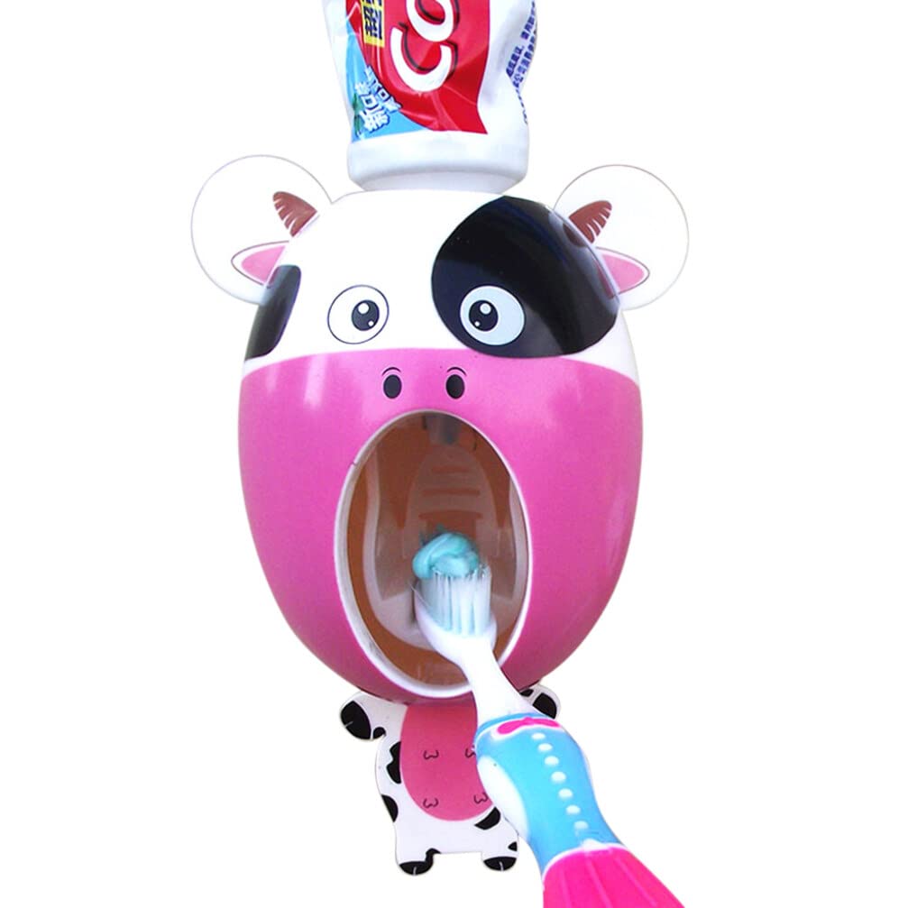 Alipis Distributeur De Dentifrice avec Presse-Tube Motif Animal pour Garçon Fille sans Utilisation des Mains Compatible avec Tubes à Vis