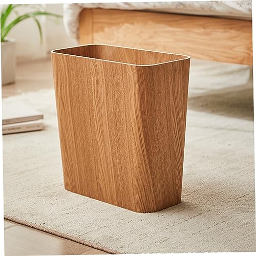 Caneca de basura moderna de madera SOLUSTRE miniatura 6