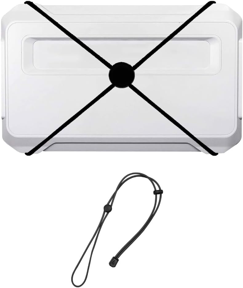 Fishing Graph Cover Straps,Fish Finder Bungee with Adjustable, Fishing Accessories,Secure Fish Finder Cover During Travel to Protect from Damage,Widely Applicable Fit Up to 18 in Screens Black（1PCS）