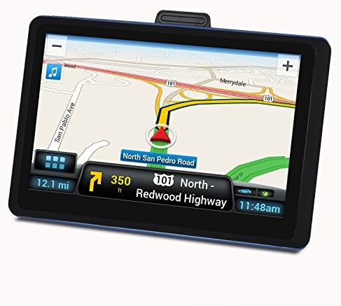 7 inch Navigation System for Cars, TSWA 8GB Storage Car GPS Spoken Turn-to-turn Sat-Nav Vehicle GPS Navigator, Lifetime Map Updates
