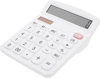 Tofficu Calculadora Acessórios de mesa portátil para mesa de escritório ferramentas profissionais ferramentas de contagem de suprimento acessório de contagem material de escritório principal material de escritório uso de computador abs branco