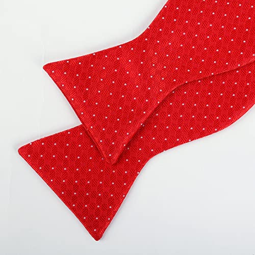 Image of Alizeal Mens 2pcs Solid Self-tied Bow Tie Set