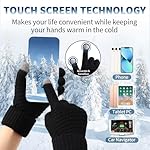 Premillow Winter Gloves for Women - Warm Womens Winter Gloves, Touchscreen Knit Glove with Elastic Cuff for Cold Weather - Image 4