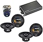 Harmony Audio Compatible with Dodge Nitro 2007-2011 Factory Speaker Replacement Bundle (2) R65 & CXA360.4 Amp