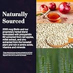 NEW NORDIC Hair Volume Gummies, 2500 mcg Biotin, Daily Hair Vitamins Supplement to Support Hair Skin & Nails, Vegan, 60 Count (Pack of 1) - Image 4