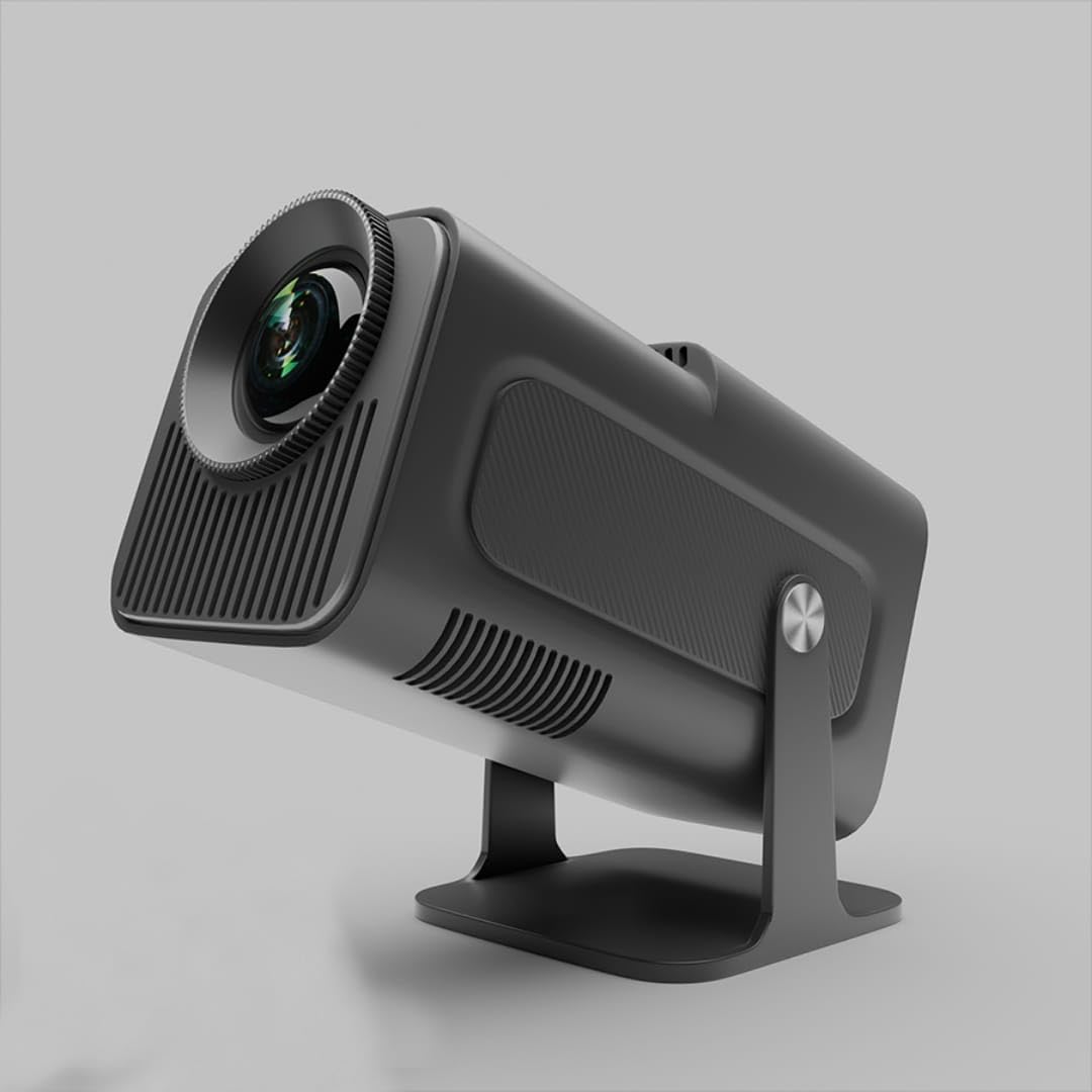 HY320NTV Proiettore portatile con wifi6, bluetoooth5.2 e andriod 11.0, Mini proiettore portatile 1080P con messa a fuoco automatica e supporto 4k, keystone automatico, supporto a 180°, controllo
