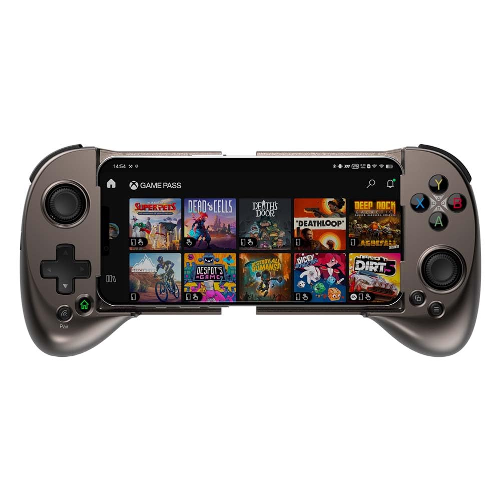 ShanWan Mobile Game Controller for iphone/Android with PHONE CASE Support, Bluetooth Wireless Gamepad - PS Remote Play, Xbox Cloud, Steam Link, GeForce NOW, MFi Arcade Games-Long Battery Life