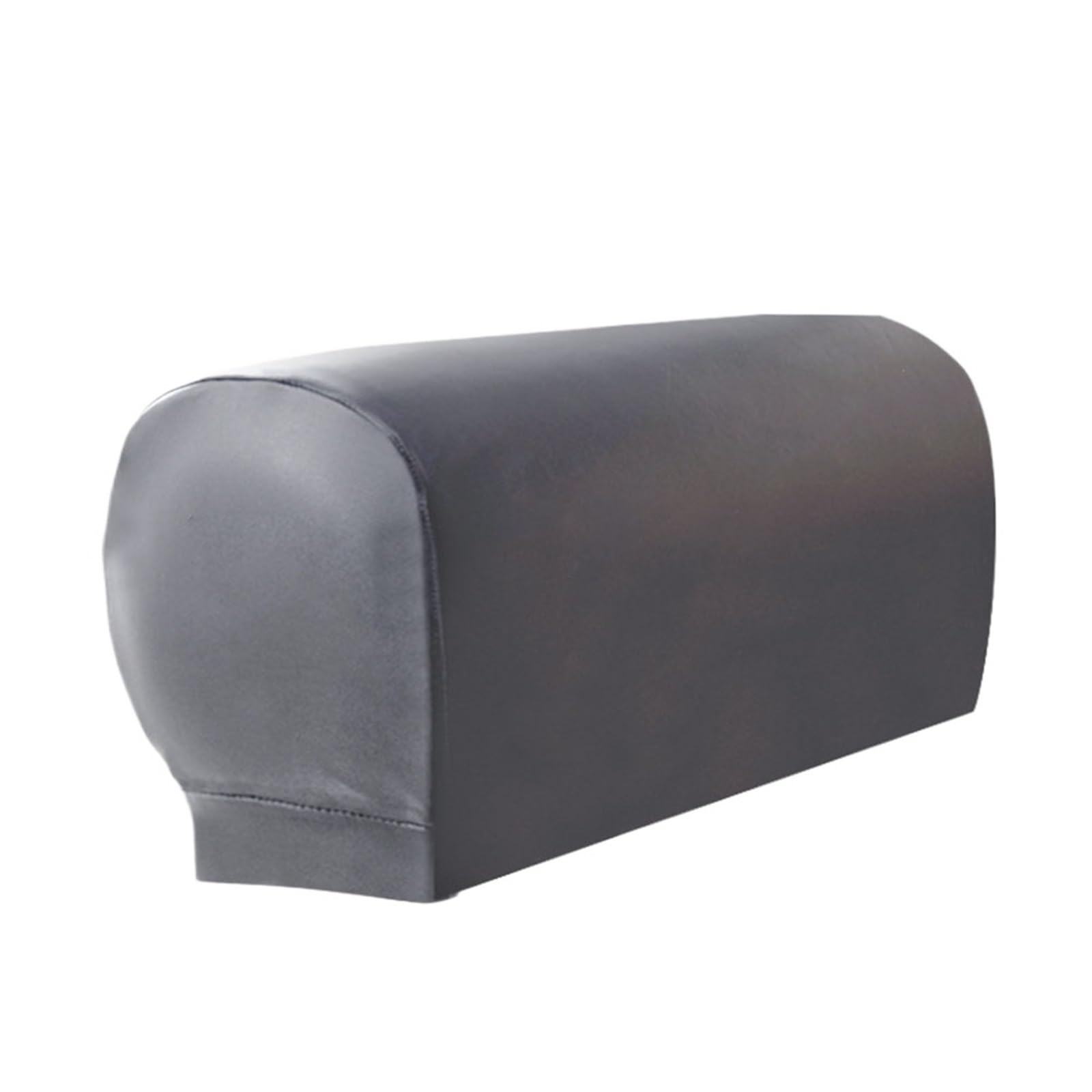 Couch Armrest Covers 2 Pieces PU Leather Multicolor(Dark Coffee)