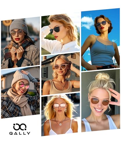 Sunglasses Womens Polarized Sunglasses-Women: Retro Round Sun Glasses with UV400 Protecion Trendy 3 Pack2