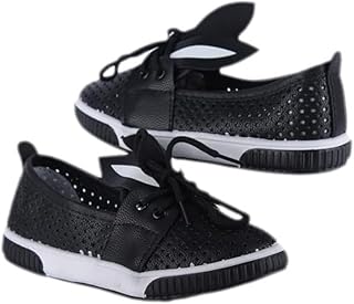 حذاء رياضي كاجوال من الجلد بتصميم مخرم للنساء من توباكو، موديل 510, هيرنفي, 33، أسود