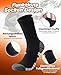 PULIOU Socken Herren Damen Baumwolle Wandersocken Anti-Blasen Arbeitssocken Thermosocken Outdoor & Trekking-Socken Atmungsaktiv Gepolsterte Tennissocken Laufsocken Sportsocken Wintersocken 6 Paar