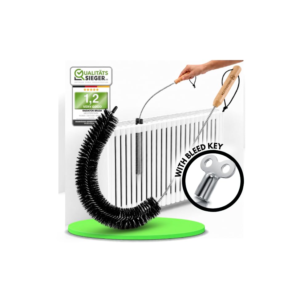 THE ORIGINAL Radiator Cleaner Brush 80cm I Long Radiator Duster Brush