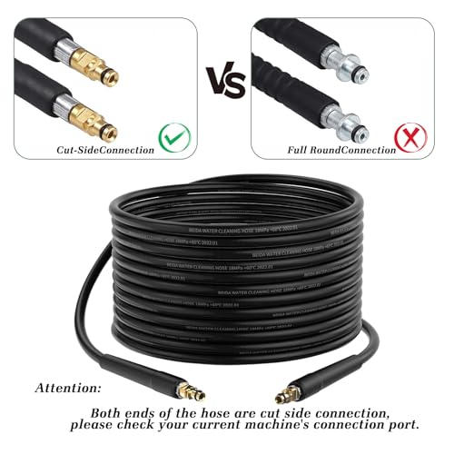 10M Hochdruckschlauch für Kärcher K2 K3 K4 K5 K6 K7, Hochdruckreiniger schlauch mit Click Quick Connect Stecksystem, Hochdruckreiniger Schlauch Zubehör, Hochdruck Verlängerung Ersatzschlauch