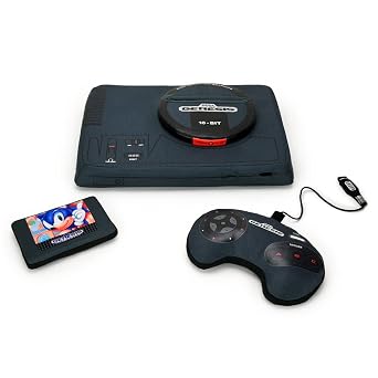 Kidrobot SEGA Genesis Gaming Console 12 Inch Interactive Plush with Sonic Cartridge