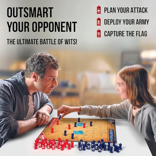 Image of Stratego Original - Classic Strategy Board Game, Outsmart Your Opponent & Capture The Flag, Fun Family Game for Kids & Adults, Gifts for Ages 8, 9, 10 and Up, 2 Players