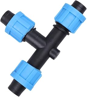 Hemoton Compressor Accessories Irrigation Tubing 10pcs Irrigation Fittings Kit Drip Irrigation Barbed Connectors Tees Elbows Coupling Connectors for Lawn Drip Systems Compressor Hose
