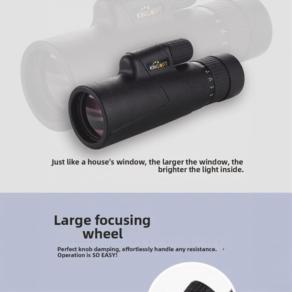 Telescopio monocular de alta definición de 6-18 x 42 pulgadas con lente BK7, alcance compacto y portátil para observación de aves, observación de estrellas y viajes