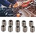Respicefinem 10Pcs Thread Inserts Reducing Nut Repair Tool Male Female Fastener Hardware with Bottom Hole Effective for Thread Repair Made of Stainless Steel Suitable