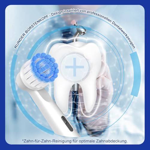 Pro Sensitive Gum Care Aufsteckbürsten kompatibel mit Oral-B Elektrische Zahnbürsten, 8er ultra-dünne Borsten Zahnbürstenkopf für sanfte Zahnreinigung, Weiß