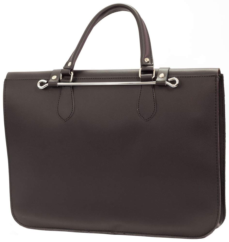 Montford MFC1BK Leather Music Carry Case - Black - Image 3