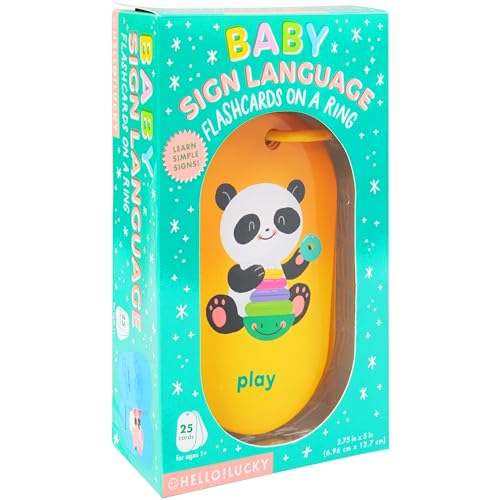 Image of C.R. Gibson Hello!Lucky Baby's First Words Sign Language Flash Cards (BFC4-25419)