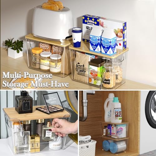 Miniatura 6 de Bqbqhone Caja Para Guardar Patatas Y Cebollas Y Ajos Apilable 2 Artículos , Caja Para Guardar Con Tapa Diseño Transparente - Vea Fácilmente El Estado De Sus Verduras