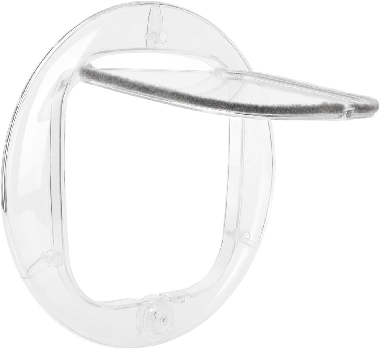 Pet Door, Cat Flap Door, Cat Interior Exterior Doors, Transparent 4 Way Locks Silent Brush Strips Strong Magnetic Strip Pet Door for Cats and Small Dogs