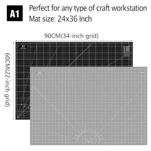 image for Headley Tools Thickened 24 x 36 Inch Self Healing Sewing Cutting Mat, 