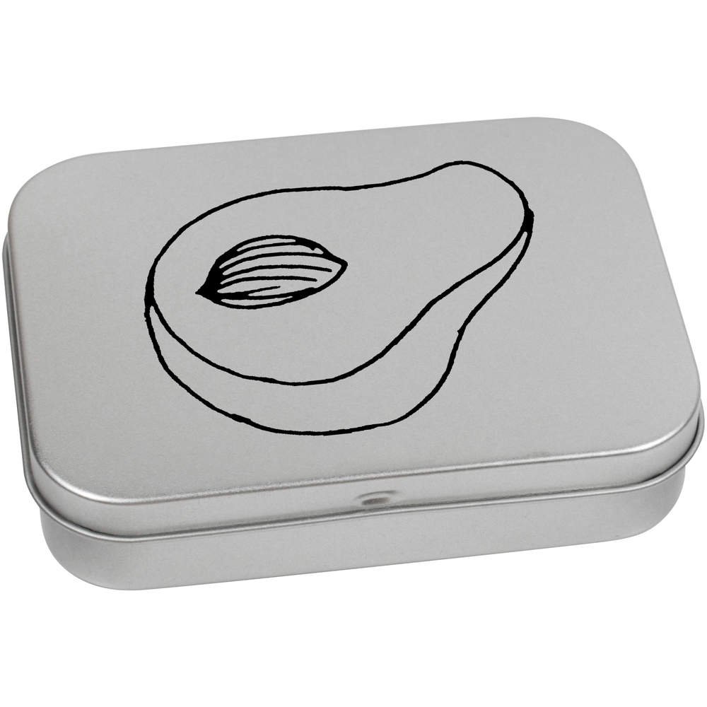 110mm 'Delicious Avocado Half' Metal Hinged Tin/Storage Box (TT00074099)