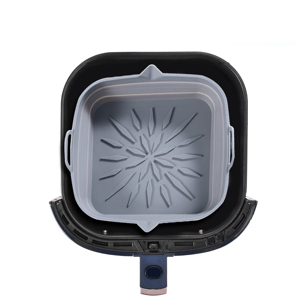 HQT Lot de 2 bacs d'égouttement pour friteuses à air PowerXL, antiadhésifs, passent au lave-vaisselle, en acier inoxydable, compatibles avec les friteuses à air PowerXL de 6 QT et 10 QT Pro